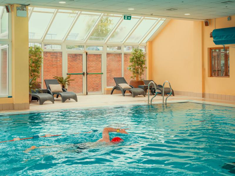 Our 18 m swimming pool in our Award-Winning Zest Health and Fitness Club