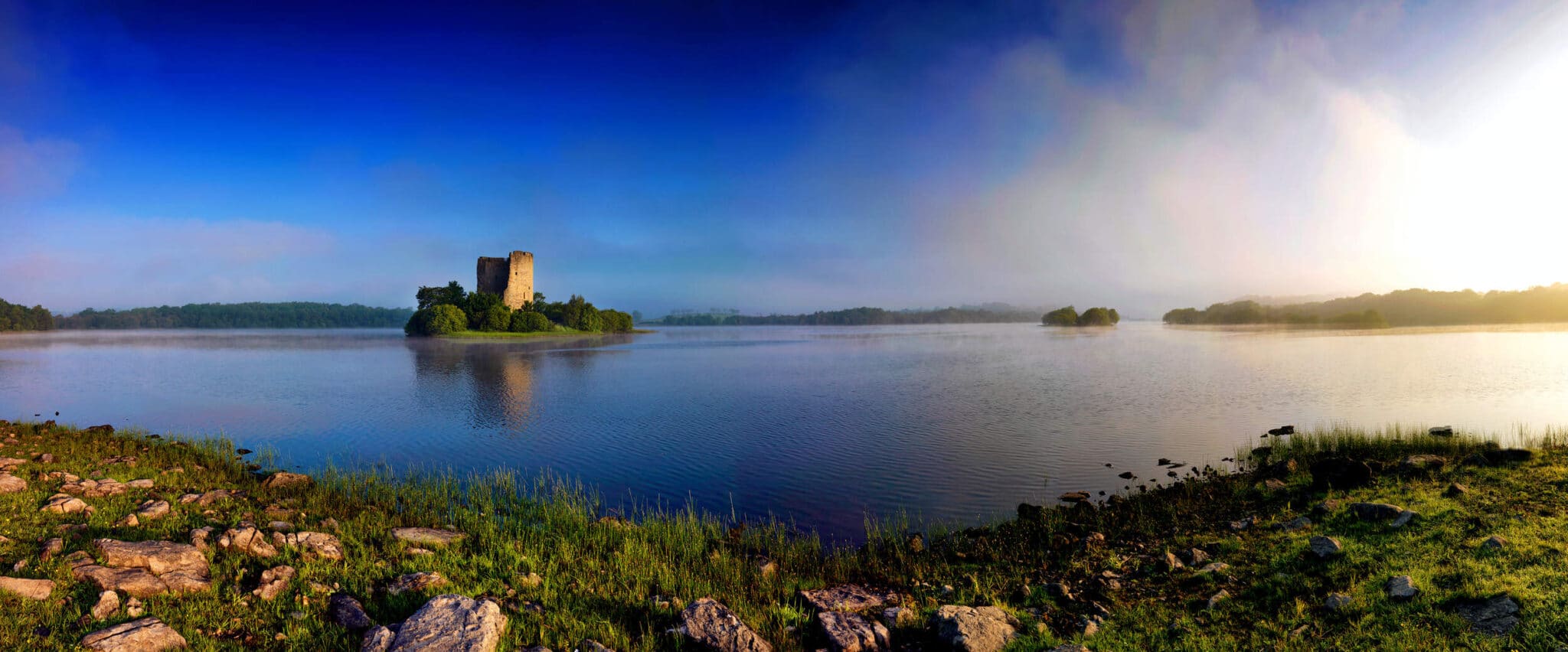 Cloughoughter Castle, Lough Oughter, County Cavan, Ireland.