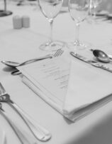 Table setting B&W